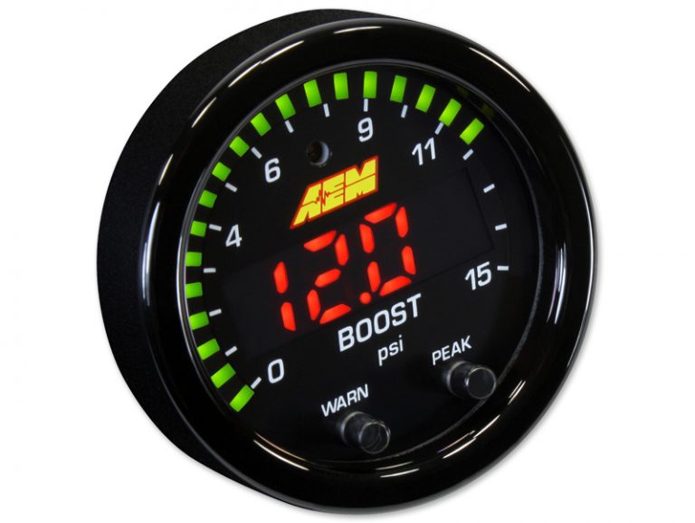 AEM X-Series 15PSI Boost/Fuel Pressure Gauge - Hurricane Performance